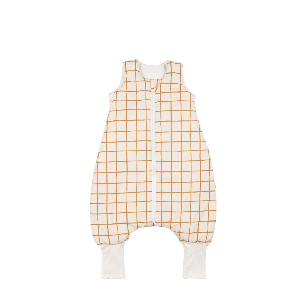 Camel Check Sleeping Bag with Legs by Malomi Kids