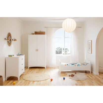 NÉRÉE Neige Evolutive Bed 70 x 140 CM - From Crib to Junior Bed