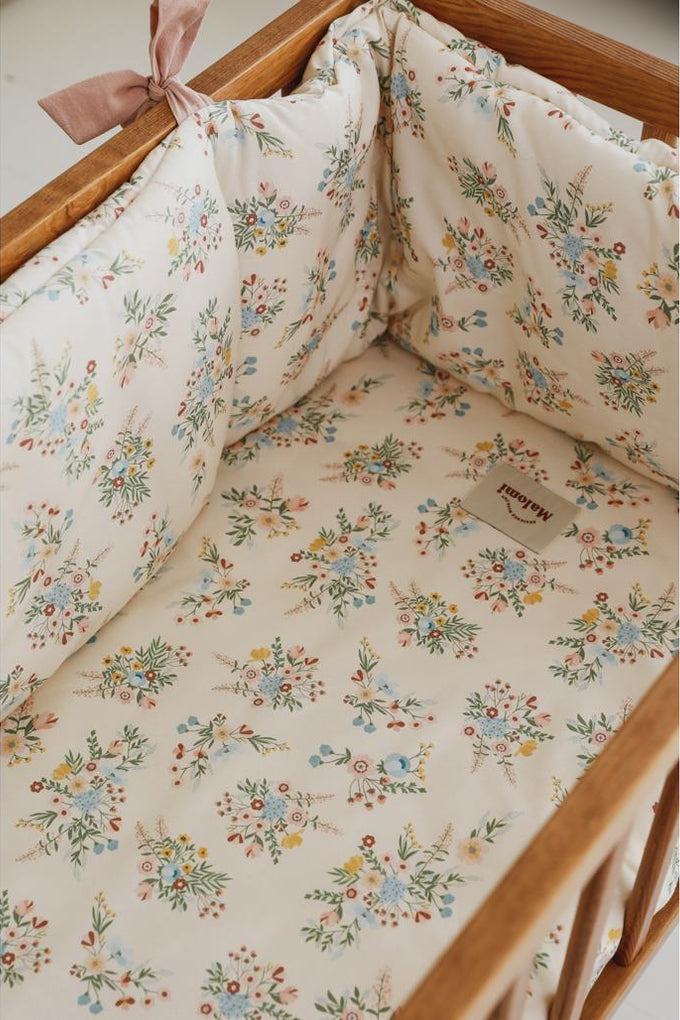 Blooming Meadow Cot Bumper by Malomi Kids