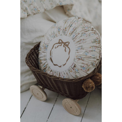 Blooming Meadow Round Boho Cushion by Malomi Kids