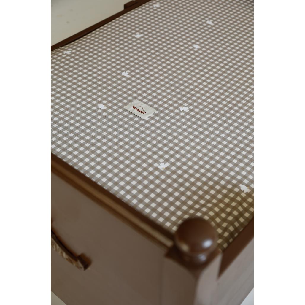 Countryside Check Cotton Fitted Sheet by Malomi Kids