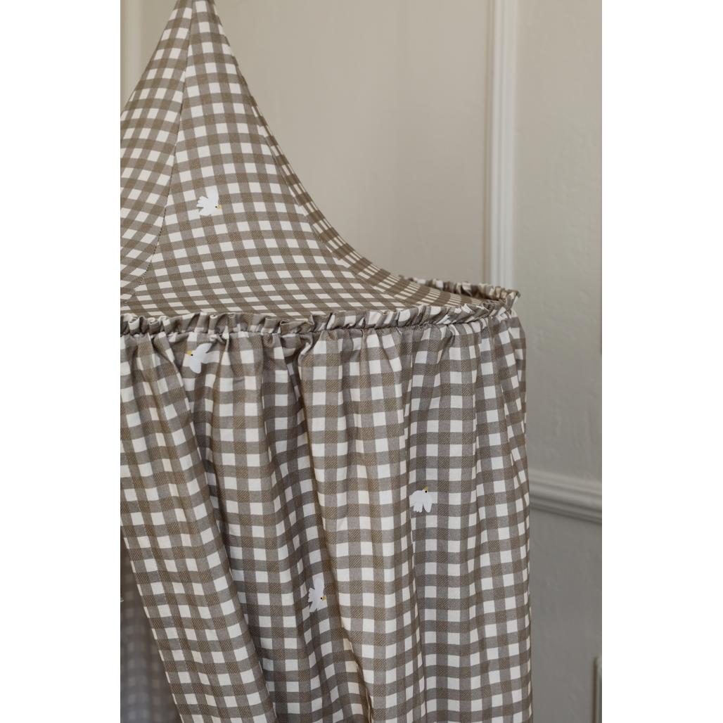 Countryside Check Cot Canopy by Malomi Kids