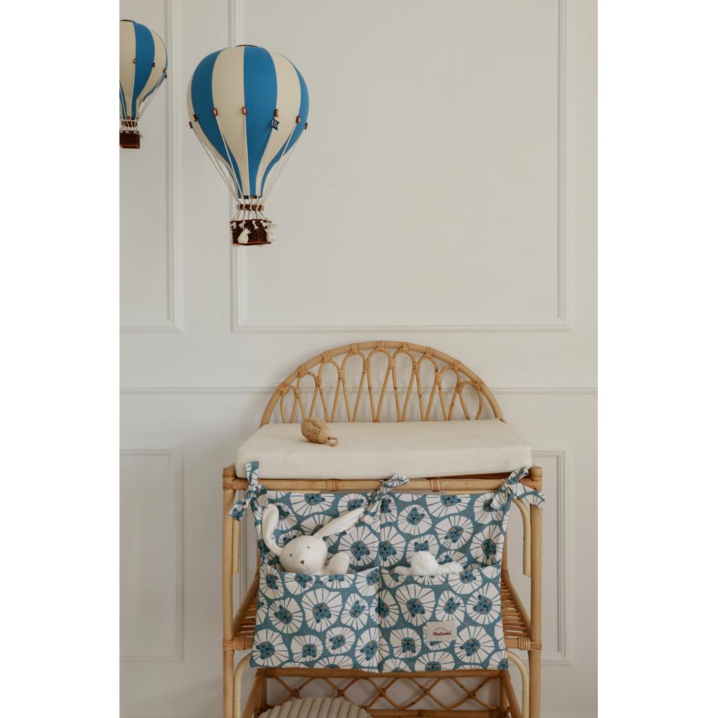 Denim Lions Cot Organiser by Malomi Kids