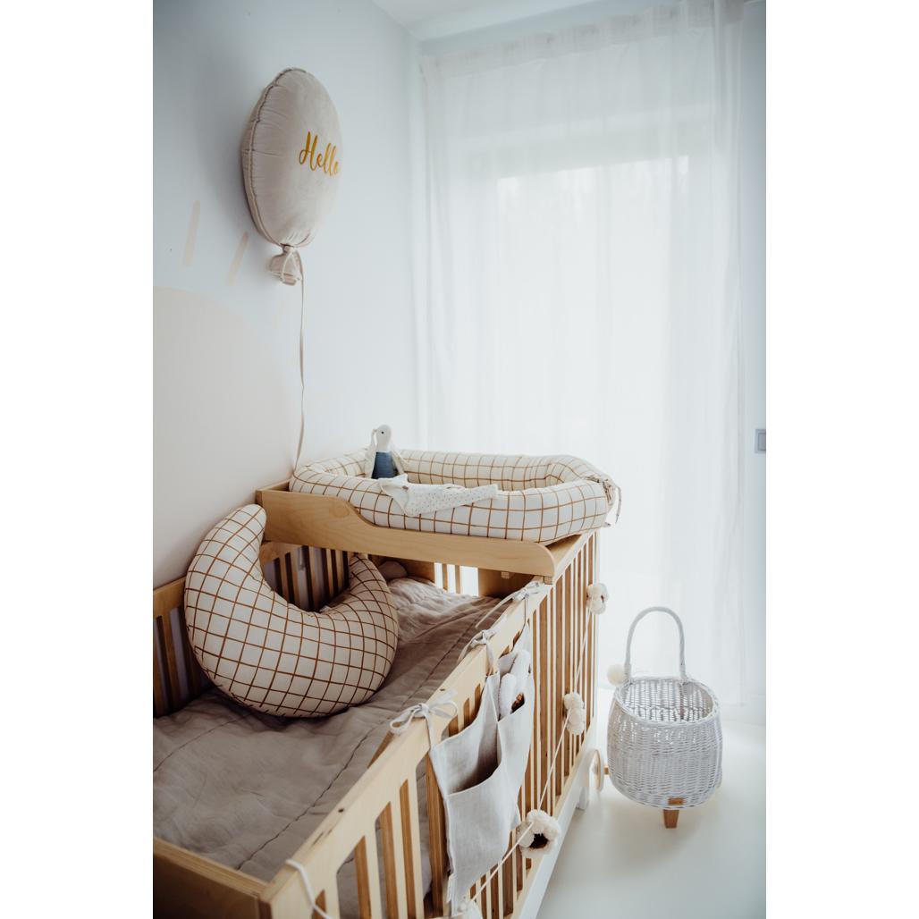 Camel Check Feeding Cushion by Malomi Kids