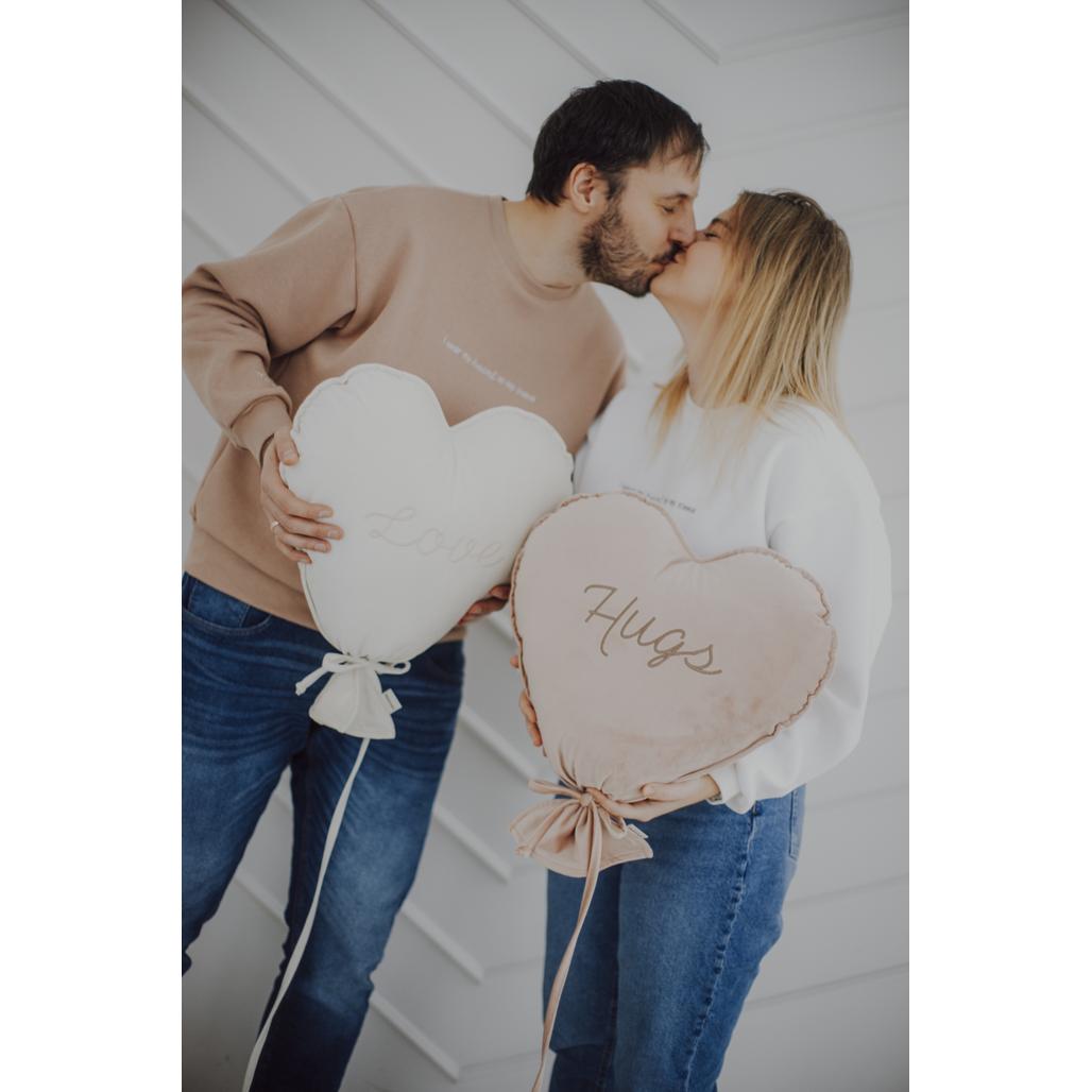 Velvet Heart Balloon Cushion by Malomi Kids