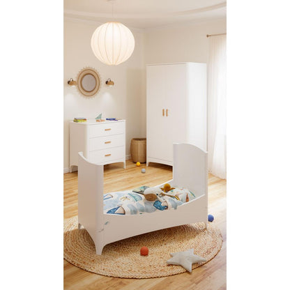 NÉRÉE & NÉRÉIDES 2-Door Wardrobe - Neige