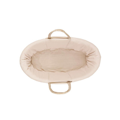 Muslin Padded Moses Basket Cover by Malomi Kids