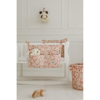 Blush Daisies Cot Organiser by Malomi Kids
