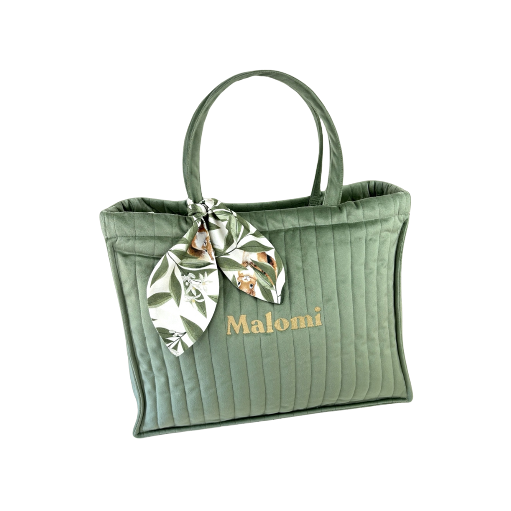 Quilted Velvet Changing Bag by Malomi Kids