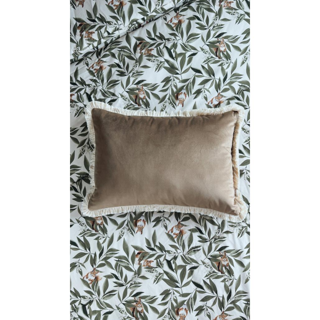 Velvet Cushion with Fringe by Malomi Kids