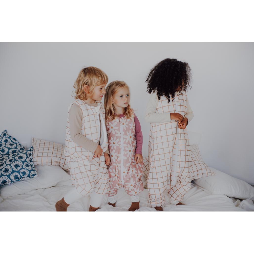 Camel Check Sleeping Bag with Legs by Malomi Kids