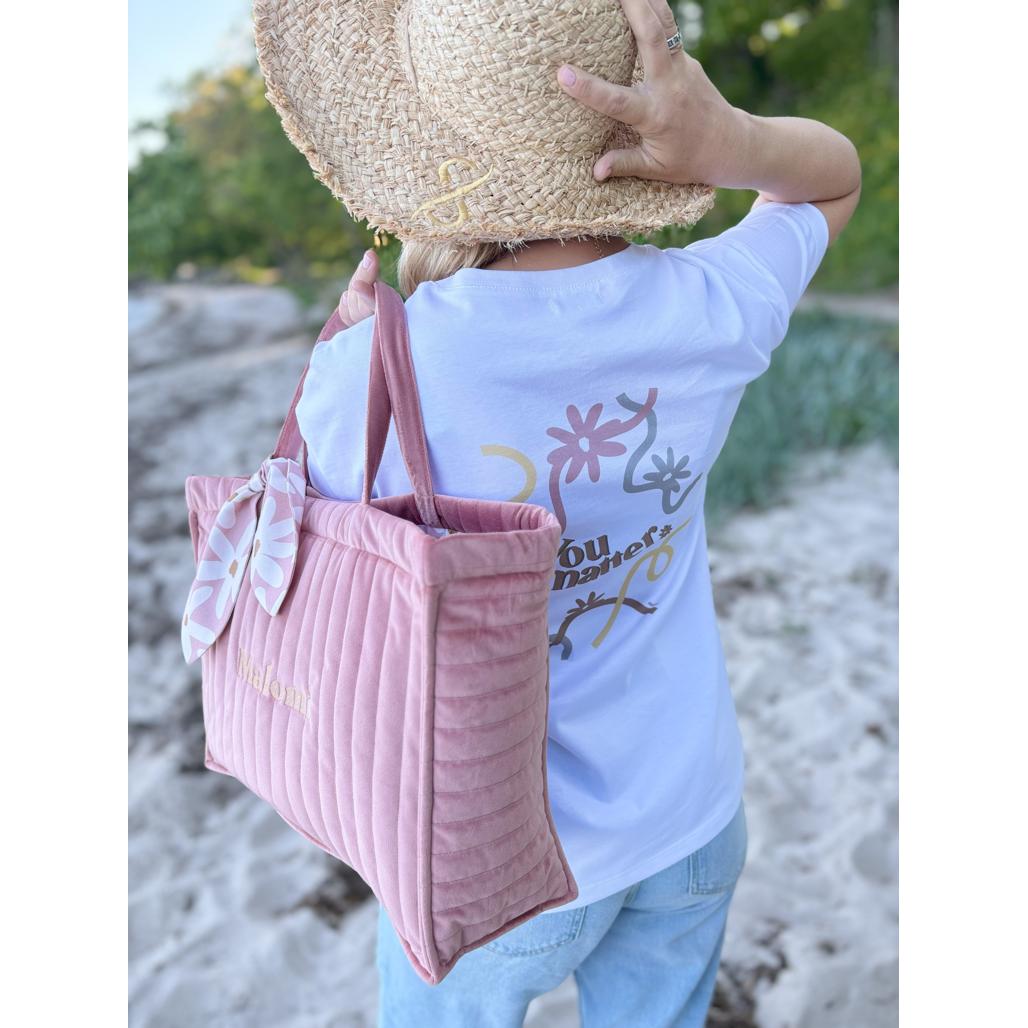 Quilted Velvet Changing Bag by Malomi Kids