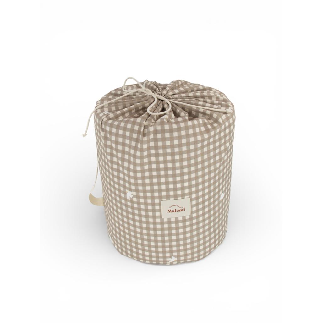 Countryside Check Sleeping Bag with Pillow by Malomi Kids