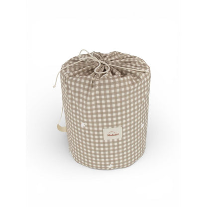 Countryside Check Sleeping Bag with Pillow by Malomi Kids