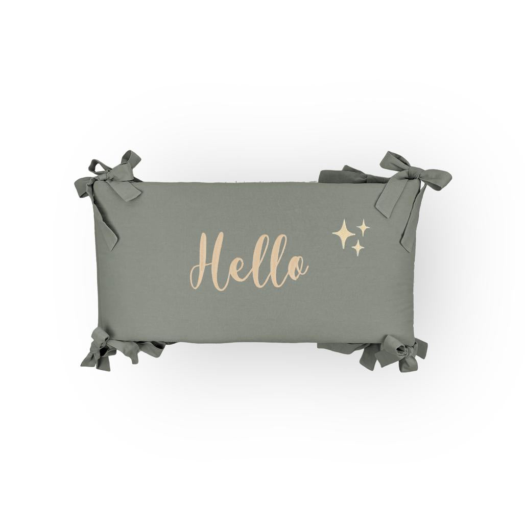 Washed Cotton Stars Cot Bumper by Malomi Kids