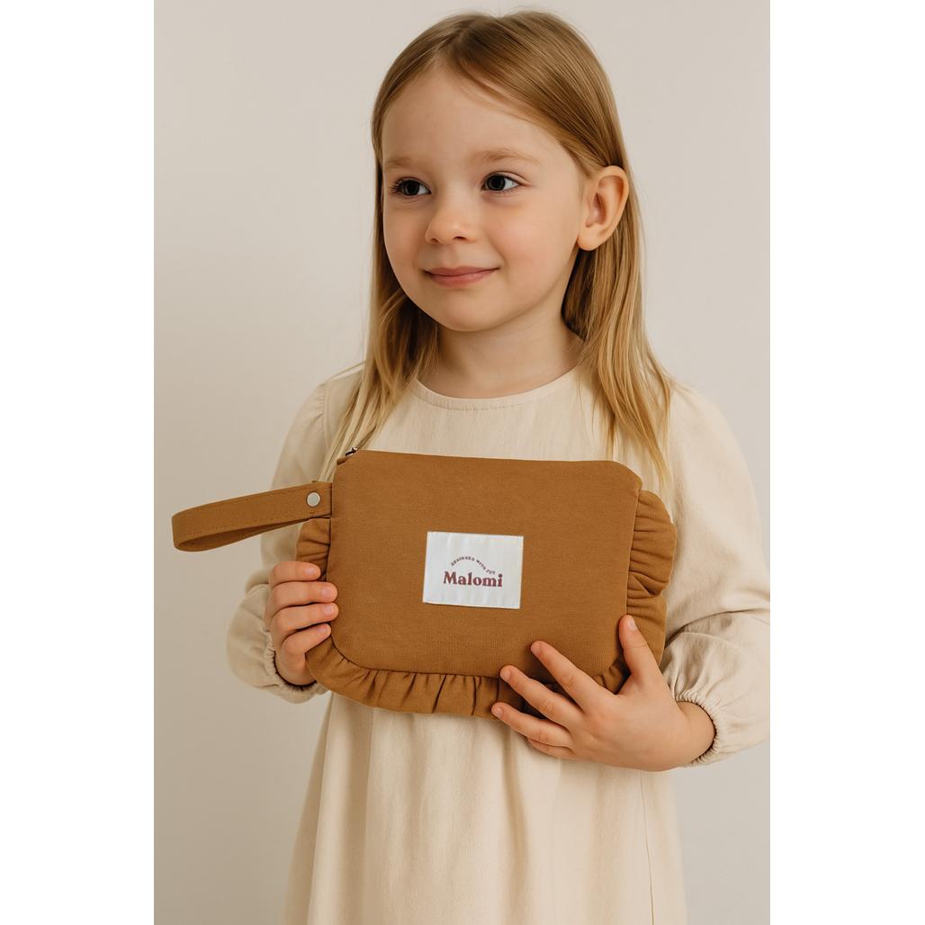 Ruffle Toiletry Bag by Malomi Kids