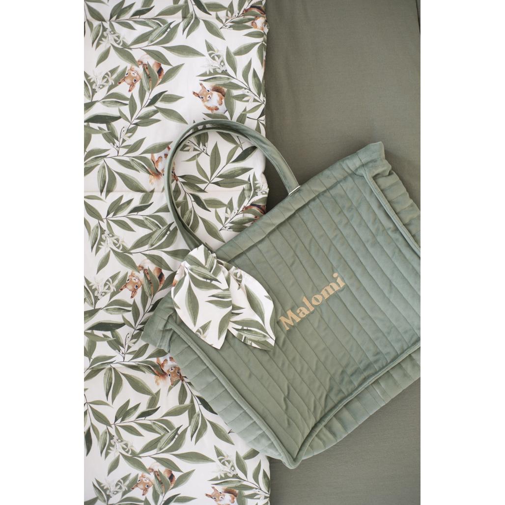 Quilted Velvet Changing Bag by Malomi Kids