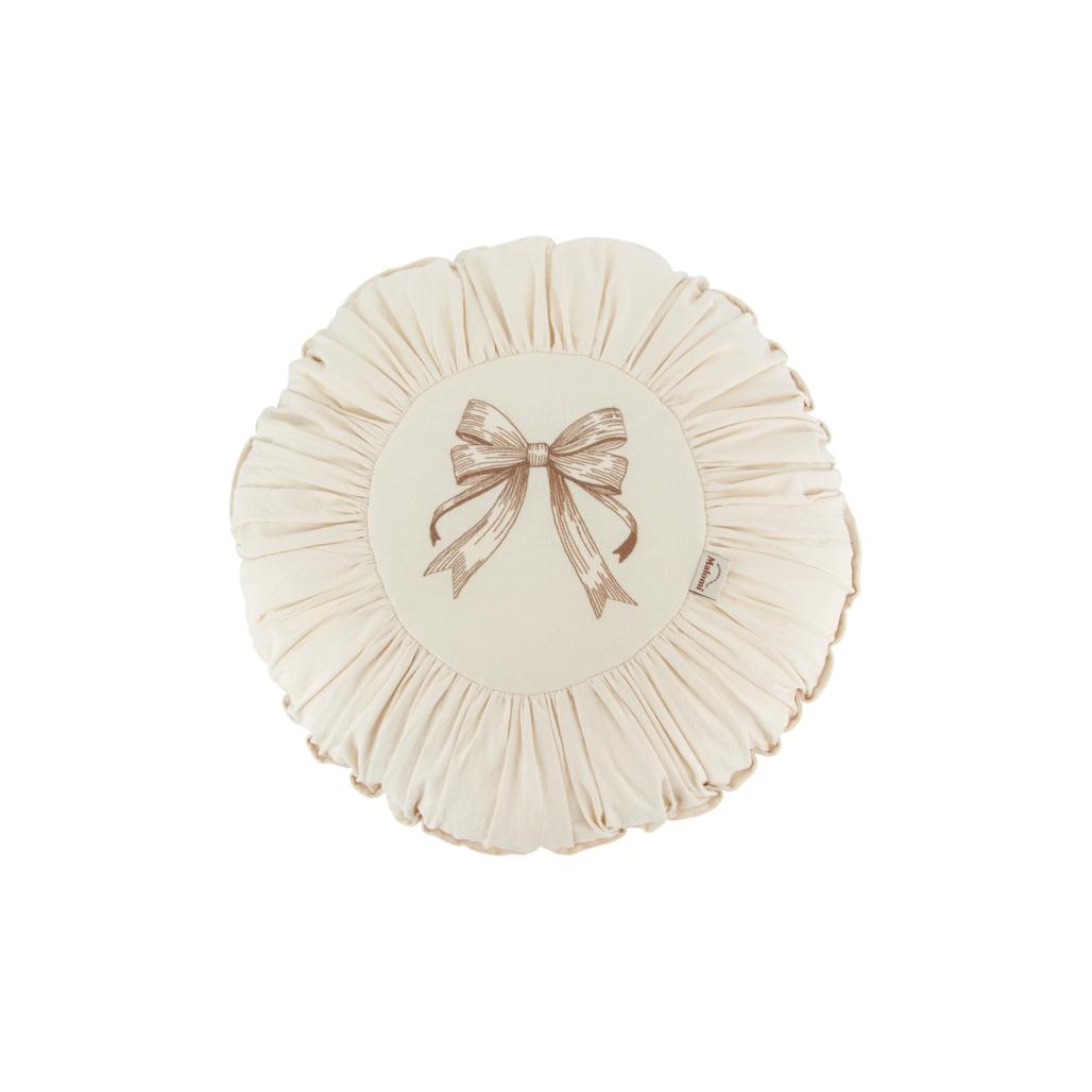 Round Washed Cotton Cushion by Malomi Kids