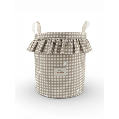 Countryside Check Toy Basket by Malomi Kids