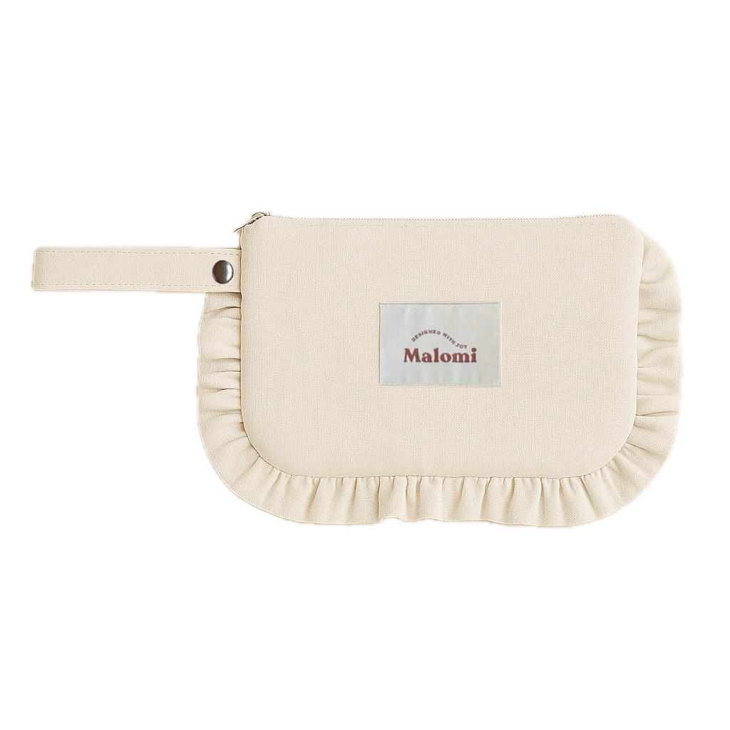 Ruffle Toiletry Bag by Malomi Kids