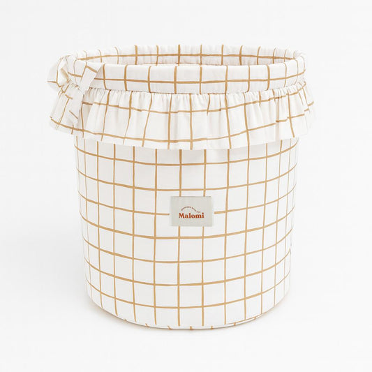 Camel Check Toy Basket by Malomi Kids