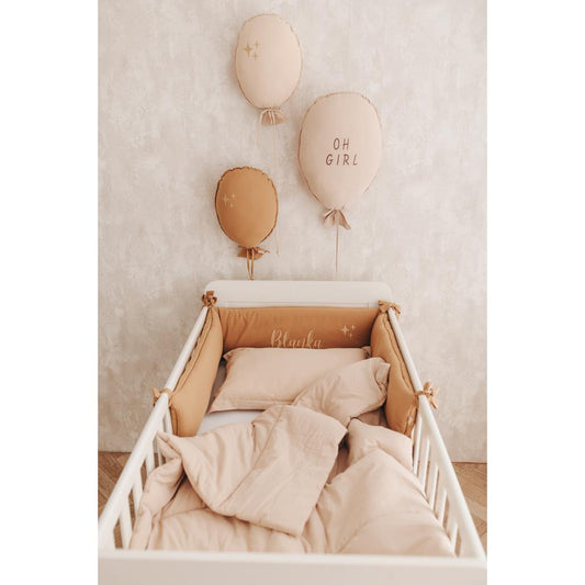 Washed Cotton Stars Cot Bumper by Malomi Kids