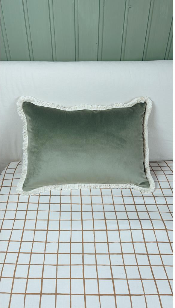 Velvet Cushion with Fringe by Malomi Kids