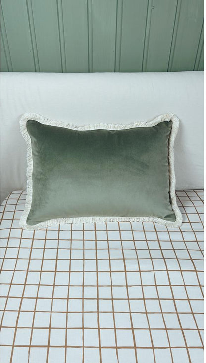Velvet Cushion with Fringe by Malomi Kids
