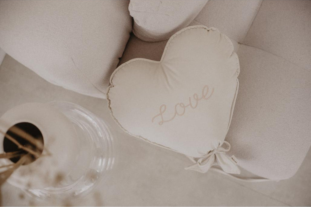 Velvet Heart Balloon Cushion by Malomi Kids