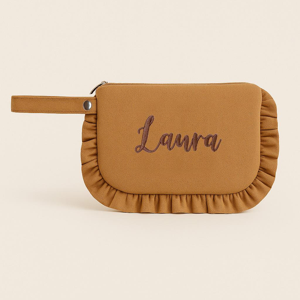 Ruffle Toiletry Bag by Malomi Kids
