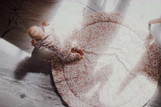 Blush Daisies Play Mat by Malomi Kids