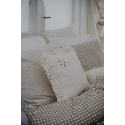 Corduroy Frill Cushion by Malomi Kids