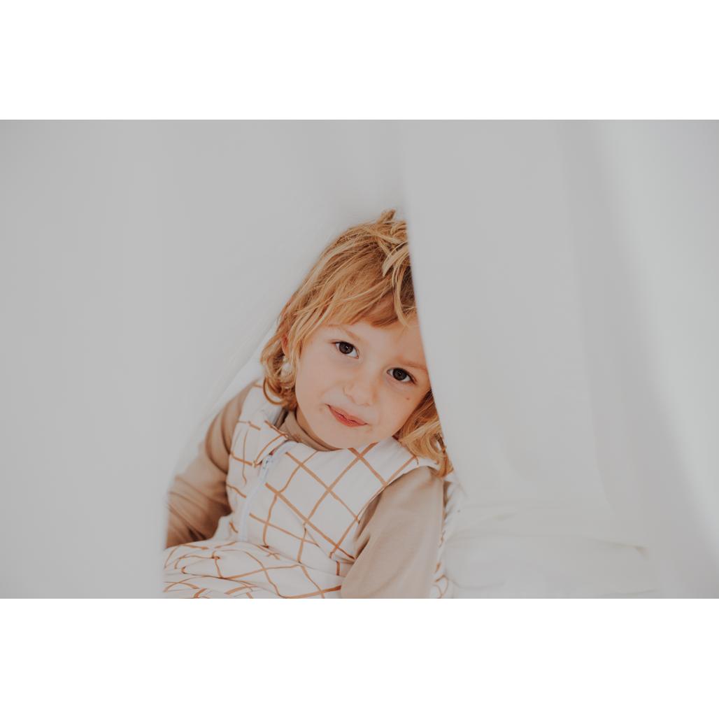 Camel Check Sleeping Bag with Legs by Malomi Kids