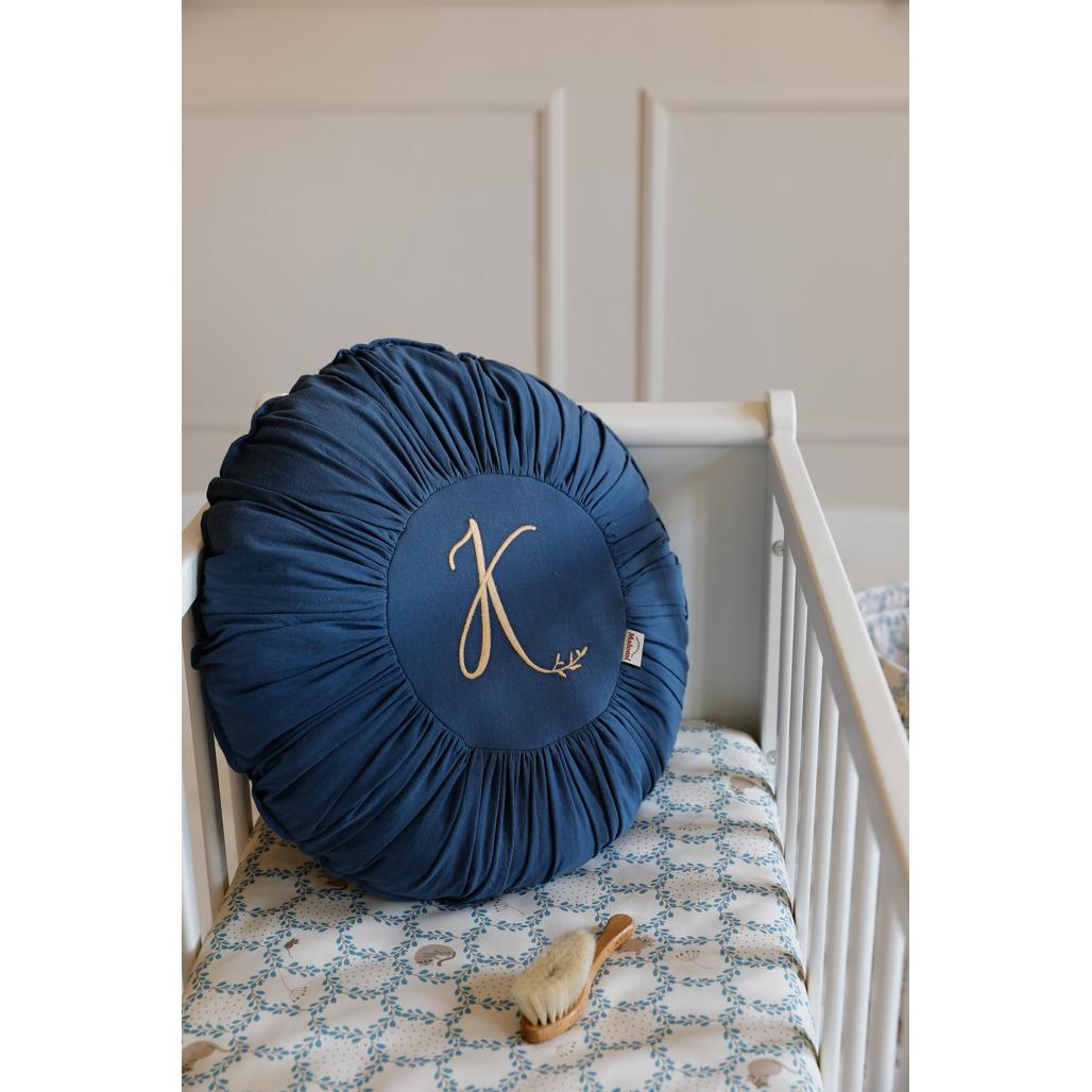Blue Cottage Cotton Fitted Sheet by Malomi Kids