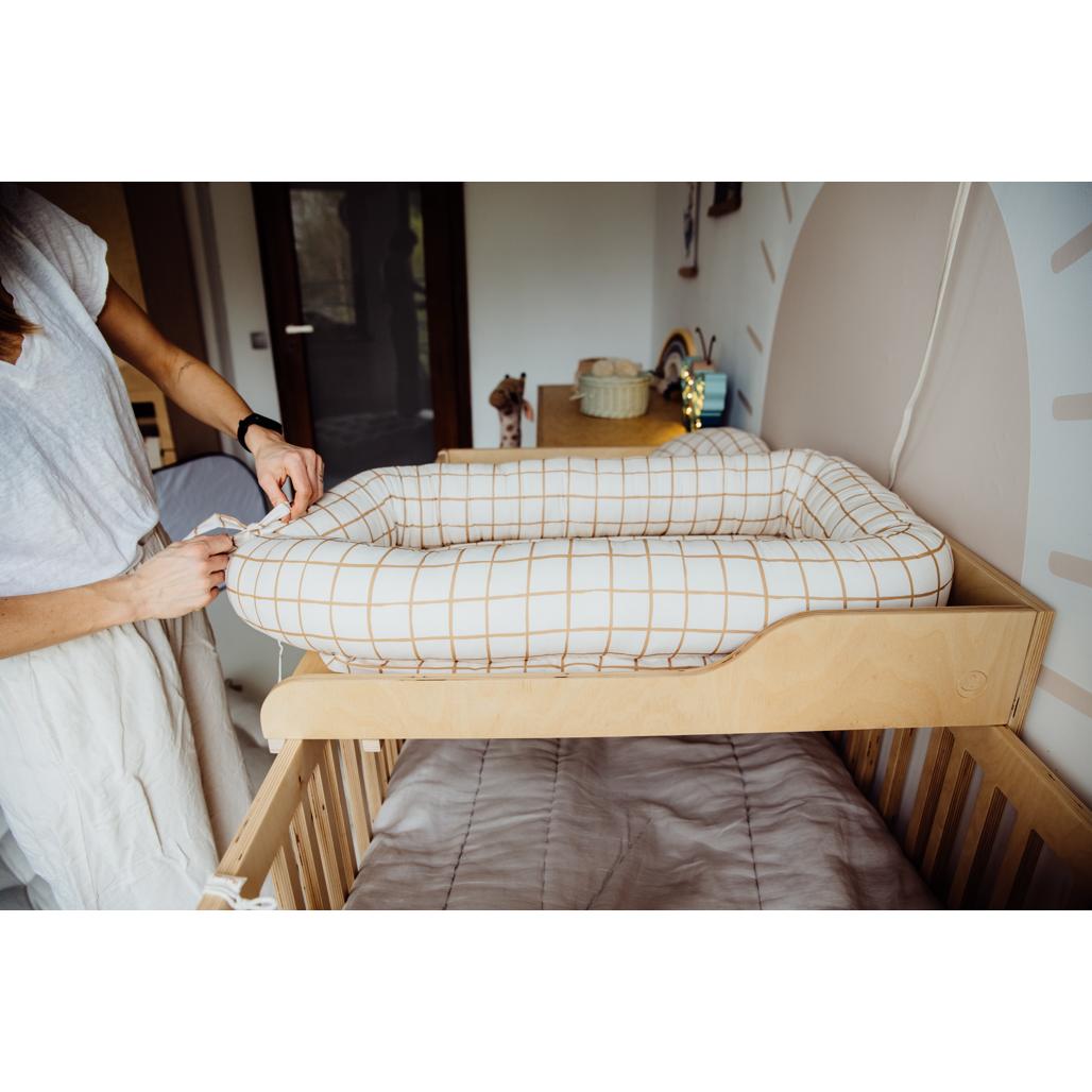 Camel Check Baby Nest by Malomi Kids