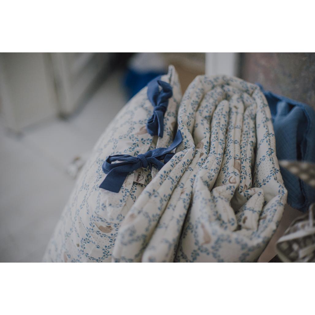 Blue Cottage Bedding Set with Filling by Malomi Kids
