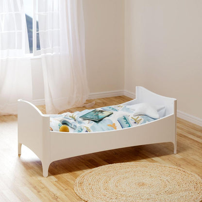 NÉRÉE Neige Evolutive Bed 70 x 140 CM - From Crib to Junior Bed