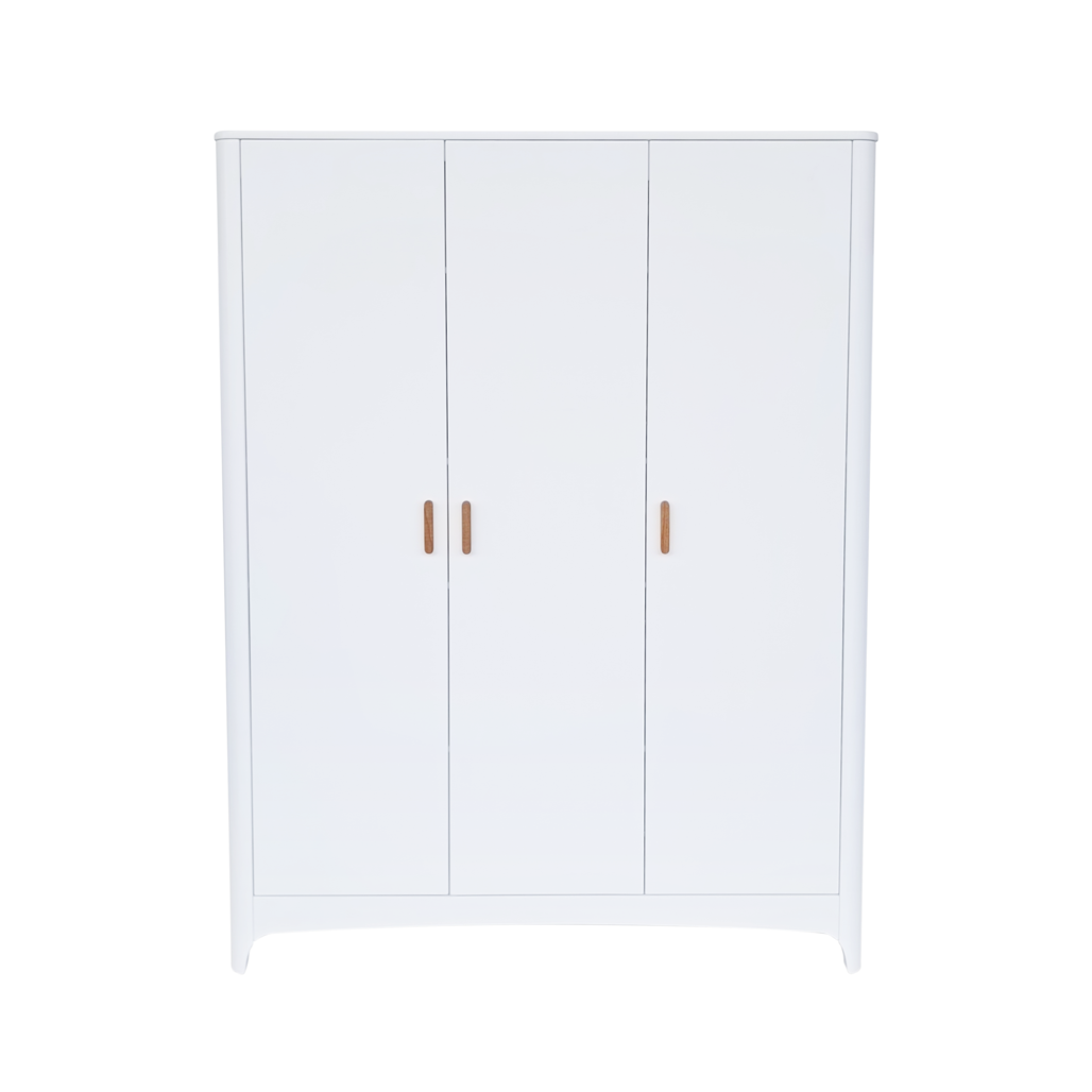 NÉRÉE & NÉRÉIDES 3-Door Wardrobe - Neige