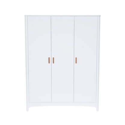 NÉRÉE & NÉRÉIDES 3-Door Wardrobe - Neige