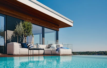 Asker modular sofa by the pool