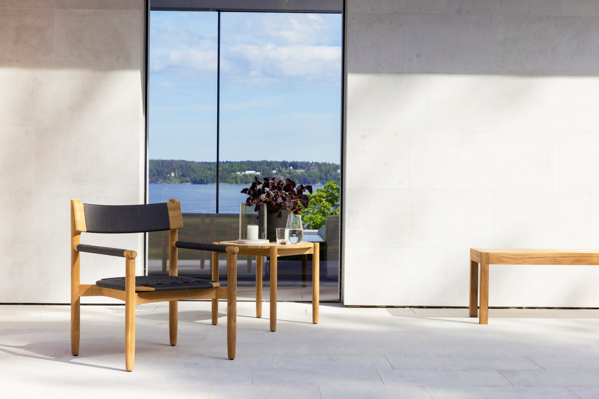 Koster lounge chair with a Laknäs bench