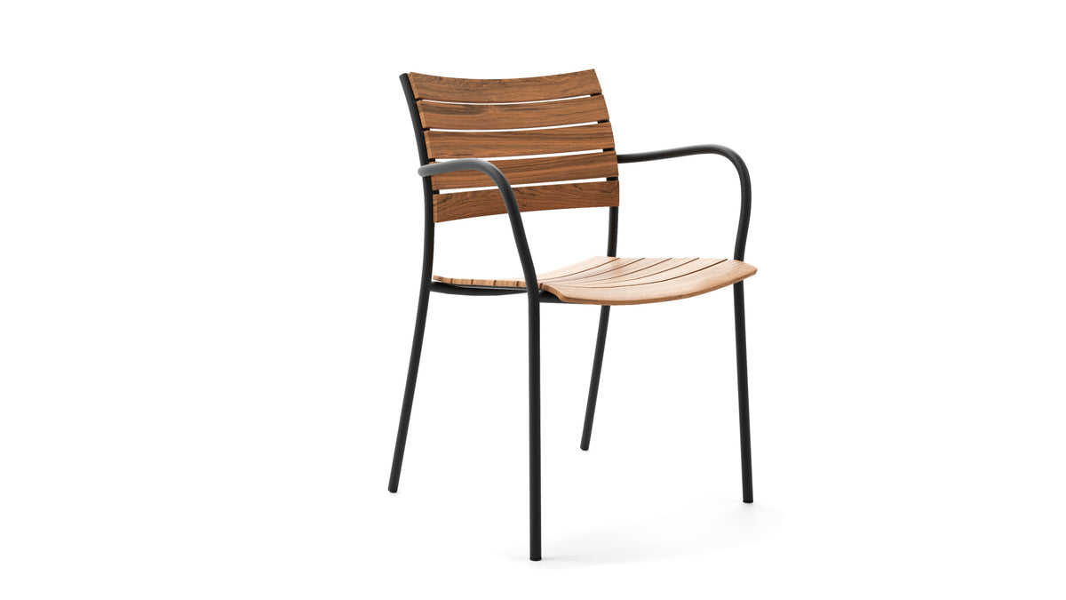 Sundal teak dining armchair