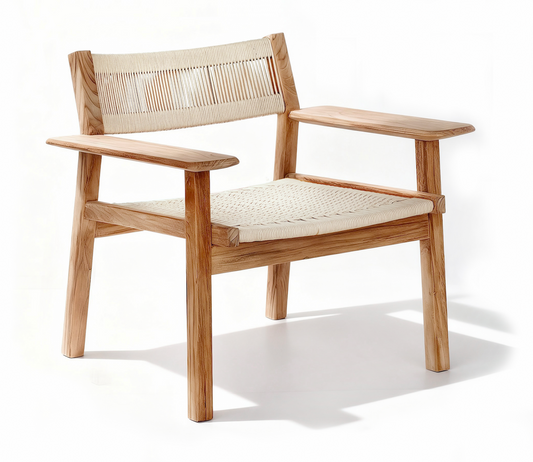Djurö lounge armchair, rope