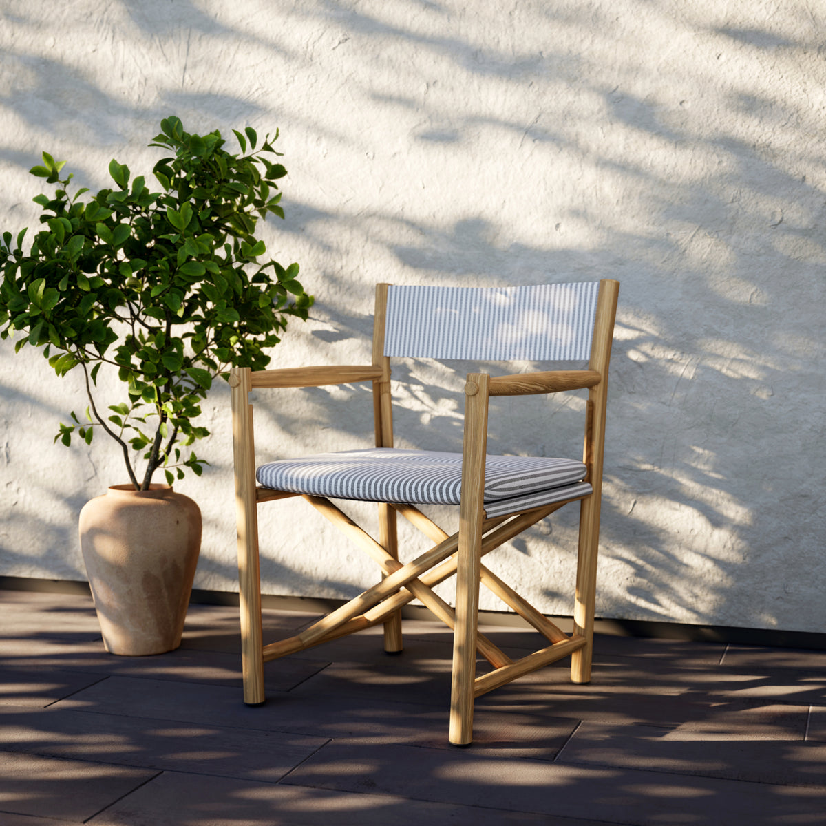 Saltholm striped dining chair