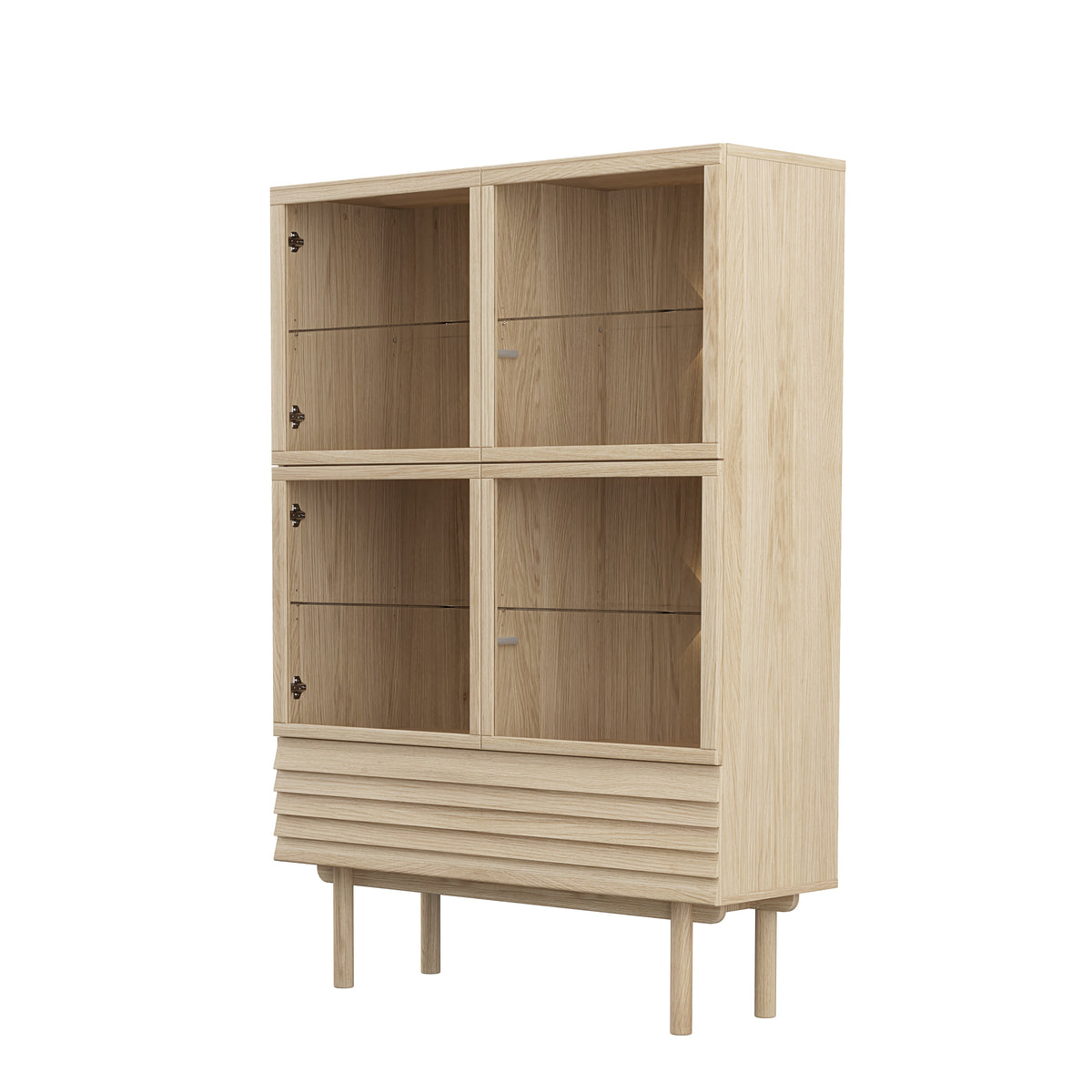 CASØ 777 Highboard with Round Legs 124CM