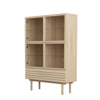 CASØ 777 Highboard with Round Legs 124CM