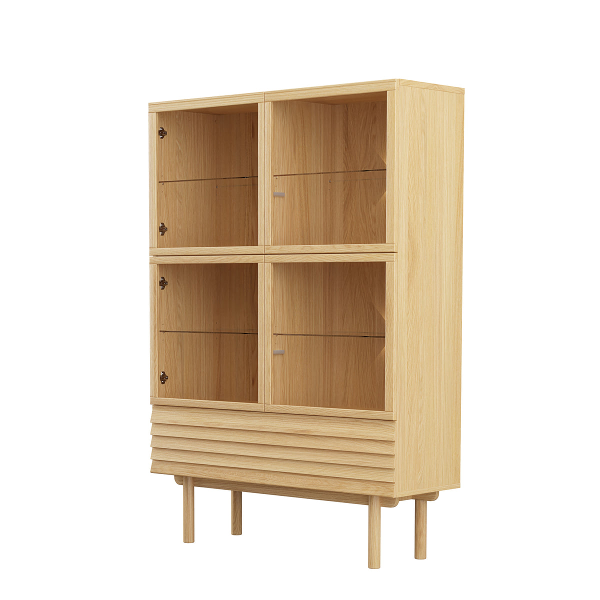 CASØ 777 Highboard with Round Legs 124CM