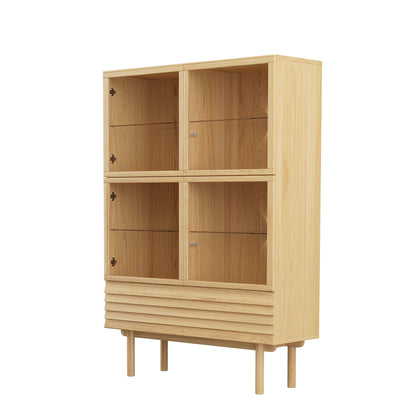 CASØ 777 Highboard with Round Legs 124CM