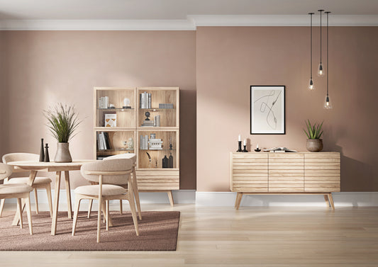 CASØ ELLIS Dining Table with Wooden Legs Ø120CM