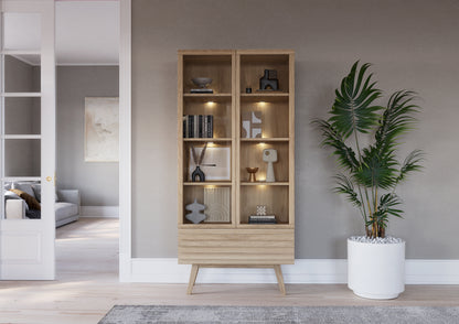 CASØ 777 Display Cabinet with Angled Legs 80CM